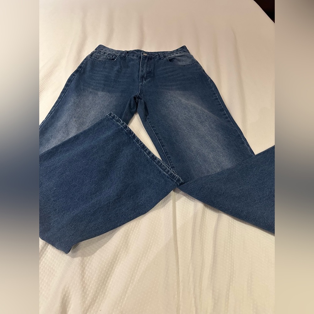 Shein Womens Wide Flare Jeans